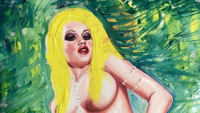 Adnan Oktar’ın “Çimenlerde Aşk” isimli yağlı boya tablosu